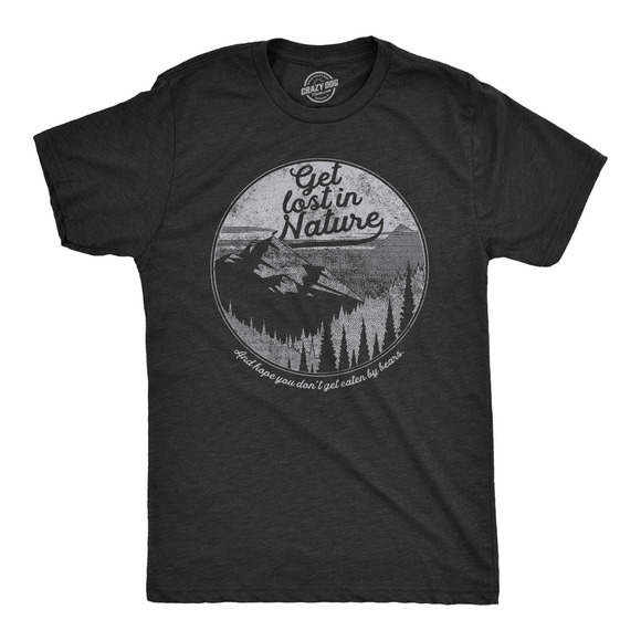 Women's Get Lost in Nature T-shirt Cool Outdoor Adventure XL - Picture 1 of 3
